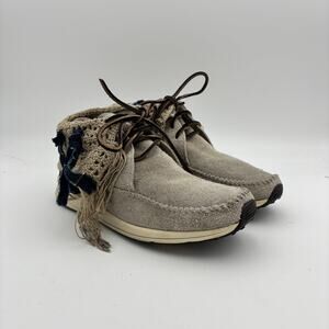 Rare Visvim FBT Oppian JP Suede Crochet Moccasins SS14 Men's 11